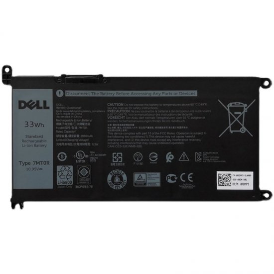 7MT0R Battery Replacement For Dell DN33X 10.95V 33Wh 2831mAh