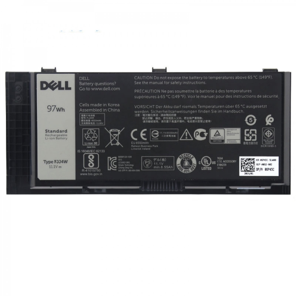 FJJ4W Battery For Dell Precision M6800 4HJXX GP45C WD6D1 WFDW7 - Click Image to Close