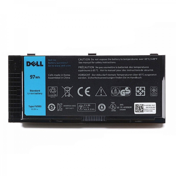 FV993 Battery For Dell Precision M6600 FVWT4 JHYP2 K4RDX RY6WH H1MNH 451-BBGO - Click Image to Close