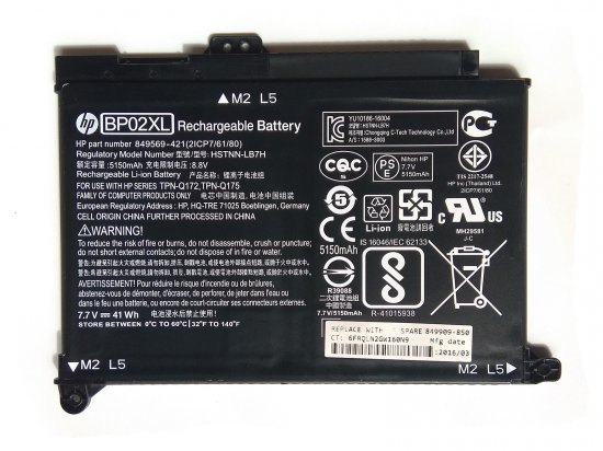 HP 849909-850 Battery BP02041XL For Pavilion 15-AU