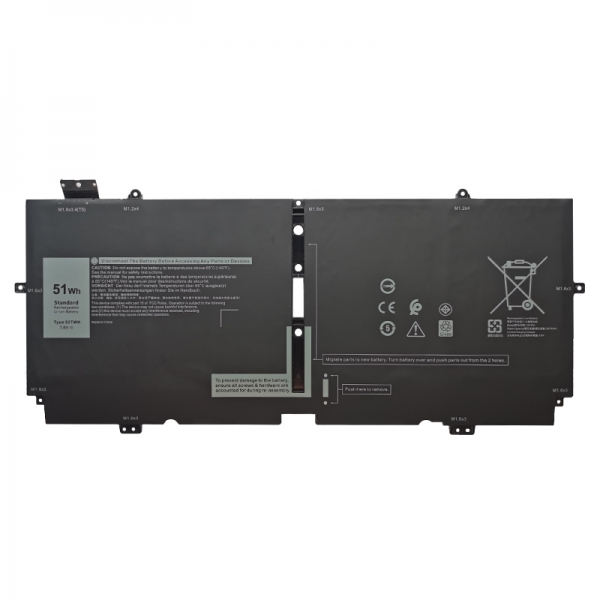 52TWH Battery Replacement For Dell XPS 13 7390 2-in-1 P103G001 0XX3T7 - Click Image to Close