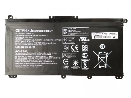 HP HSTNN-LB7X HSTNN-UB7J HSTNN-IB7Y TF03XL Battery