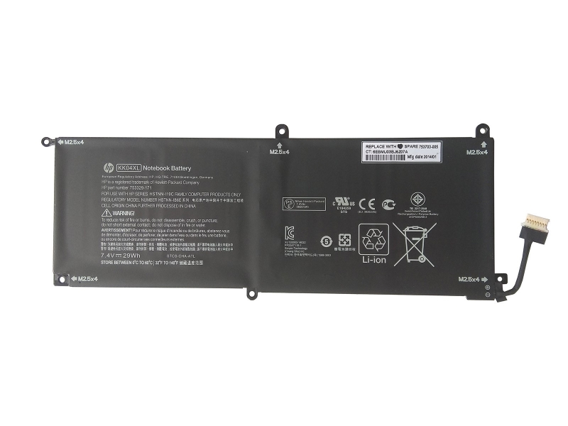 HP KK04XL Battery 753329-1C1 For Pro X2 612 G1 - Click Image to Close