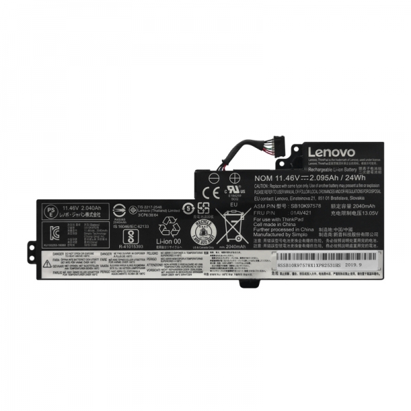 SB10K97576 SB10K97577 SB10K97578 Battery For Lenovo ThinkPad T470 T570 - Click Image to Close