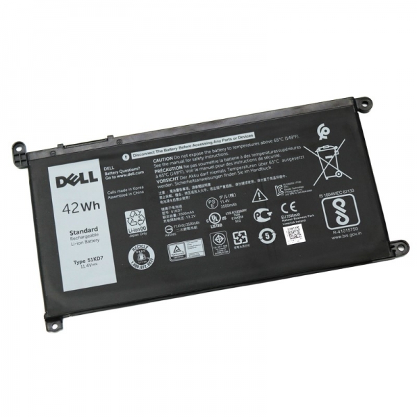 51KD7 Y07HK FY8XM Battery For Dell Chromebook 11 3180 3189 5190 P28T001 P28T002 - Click Image to Close