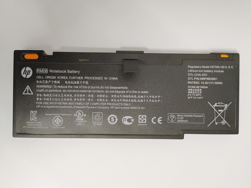 593548-001 HP RM08 Battery HSTNN-OB1K NBP8B26 For HP Envy 14 14T 14-2000 14-1000 - Click Image to Close