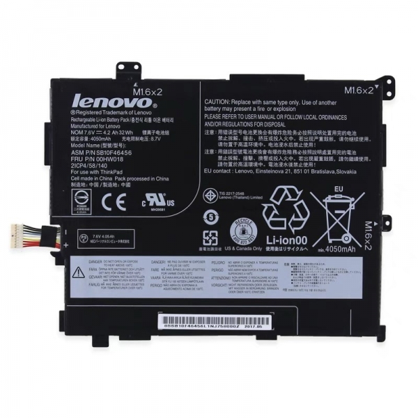 SB10F46456 00HW018 SB10F46457 00HW019 Lenovo ThinkPad 10 2nd 20E3 20E4 Battery - Click Image to Close