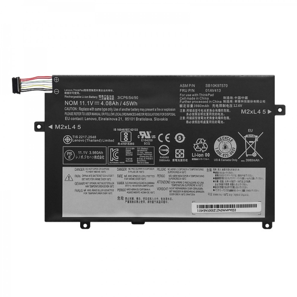 01AV411 01AV412 01AV413 Battery For Lenovo ThinkPad E470 E470C E475 - Click Image to Close