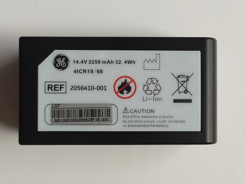 REF 2056410-001 Battery Replacement For GE MAC2000 14.4V 2250mAh 32.4Wh 4ICR19/66 - Click Image to Close