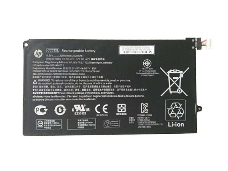 HSTNN-DB7V Battery 11.55V 30Wh For HP CC03XL 910263-855 910140-2C1 - Click Image to Close