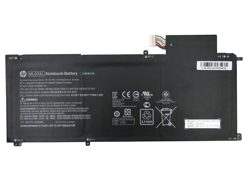 HP ML03XL Battery 814060-850 814277-005 HSTNN-IB7D 813999-1C1 ML03042XL TPN-Q165 - Click Image to Close