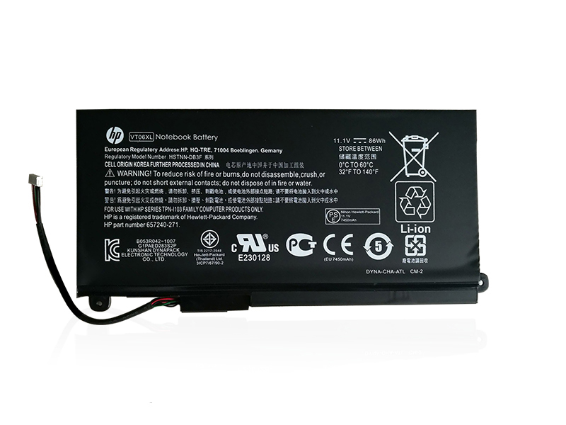 HP VT06XL Battery TPN-I103 657240-151 For Envy 17-3000 - Click Image to Close